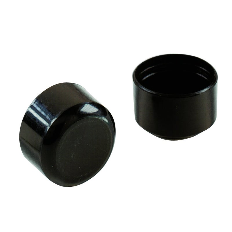 Shepherd Hardware 9115 Leg Tips 1-Inch Plastic Leg Chair Caps, 4-Pack, Black